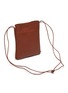 Detail View - Click To Enlarge - HEREU - Trena—Woven Front Pocket Leather Crossbody