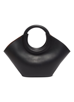 Main View - Click To Enlarge - HEREU - Cabassa' Round Handle Leather Tote Bag