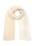 JOSEPH - Duo-tonal Wool Mohair Blend Cable Knit Scarf