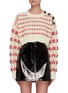 Main View - Click To Enlarge - MERYLL ROGGE - Shoulder Button Cropped Sweater