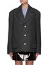 Main View - Click To Enlarge - MERYLL ROGGE - Oversized Wool Single Breasted Blazer