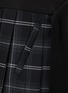  - MERYLL ROGGE - Draped Waistband Checker Pleated Skirt