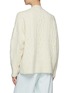 Back View - Click To Enlarge - RAG & BONE - Nora Cable Eco Friendly Undyed Wool Long Cardigan