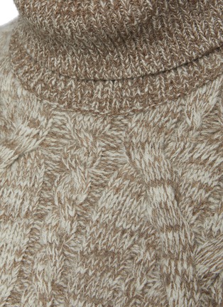  - RAG & BONE - Nora Cable Eco Friendly Undyed Wool Turtleneck Knit