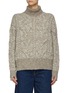 Main View - Click To Enlarge - RAG & BONE - Nora Cable Eco Friendly Undyed Wool Turtleneck Knit