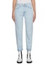Main View - Click To Enlarge - RAG & BONE - Maya' Frayed Hem Crop Denim Jeans