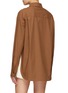 Back View - Click To Enlarge - THE FRANKIE SHOP - Lui' Side Slit Organic Cotton Shirt