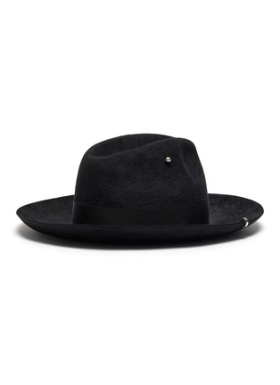 Figure View - Click To Enlarge - RUSLAN BAGINSKIY - Piercing Felt Fedora Hat