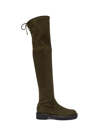 Main View - Click To Enlarge - STUART WEITZMAN - Lowland Lift' Over The Knee Flatform Suede Boots