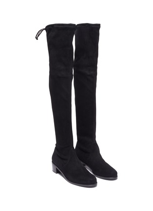 Detail View - Click To Enlarge - STUART WEITZMAN - Midland' Suede Thigh High Boots