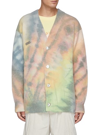 Main View - Click To Enlarge - ANGEL CHEN - Oversize Tie Dye Cardigan