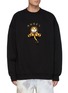 Main View - Click To Enlarge - ANGEL CHEN - Oversize Hand Crochet Lion Sweatshirt