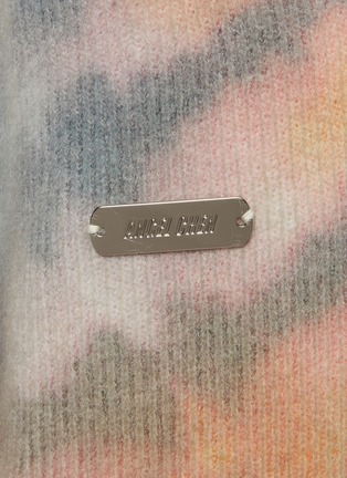  - ANGEL CHEN - Oversized Tie Dye Print Wool Blend V Neck Vest