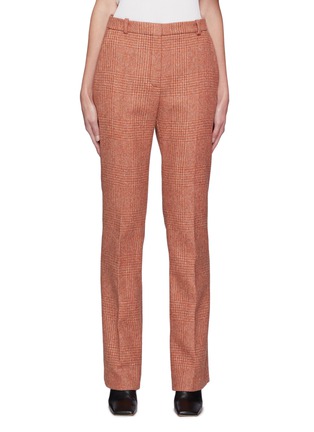 Main View - Click To Enlarge - NINA RICCI - Prince Of Wales Chequered Straight Legged Wool Blend Trousers