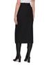 Back View - Click To Enlarge - NINA RICCI - Buttoned Slanted Front Slit Midi Skirt