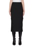 Main View - Click To Enlarge - NINA RICCI - Buttoned Slanted Front Slit Midi Skirt