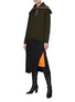 Figure View - Click To Enlarge - NINA RICCI - Buttoned Slanted Front Slit Midi Skirt