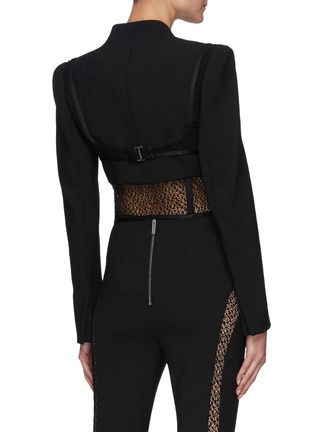 Back View - Click To Enlarge - DION LEE - Suspend Lace Bustier Jacket