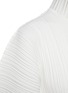  - DION LEE - Ruffle High Neck Pleat Crop Blouse