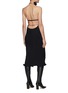 Back View - Click To Enlarge - DION LEE - Chain Pleat Halter Dress