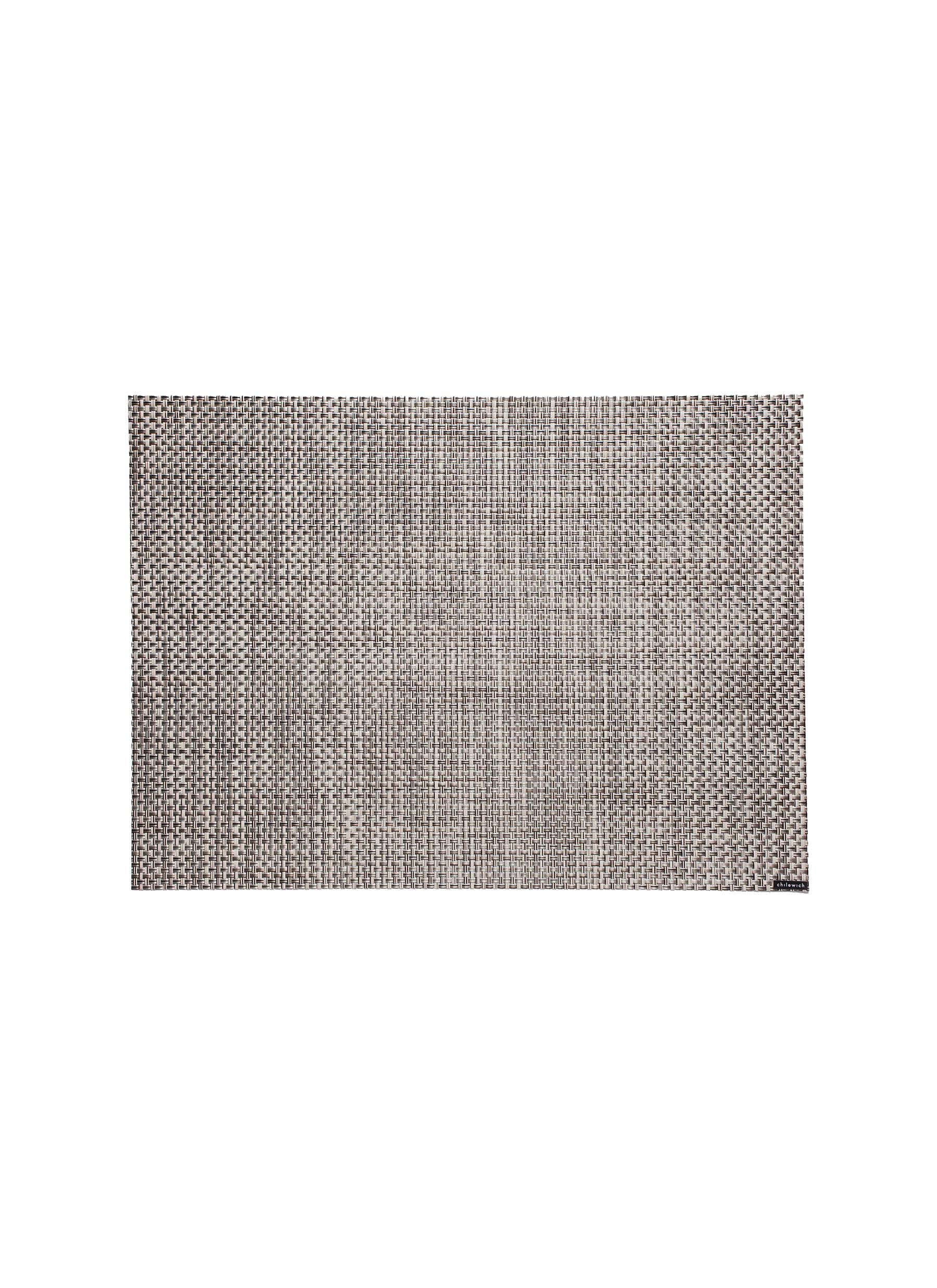 BASKETWEAVE COMPACT RECTANGLE PLACEMAT - OYSTER