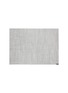 Main View - Click To Enlarge - CHILEWICH - BASKETWEAVE COMPACT RECTANGLE PLACEMAT — WHITE SILVER