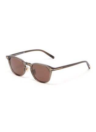 Main View - Click To Enlarge - TOM FORD - T Bar Square Acetate Frame Sunglasses