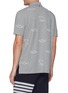 Back View - Click To Enlarge - THOM BROWNE  - All-over Animal Print Polo Shirt