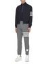 Figure View - Click To Enlarge - THOM BROWNE  - Knit Rip Bomber Jacket