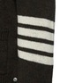  - THOM BROWNE - Four Bar Stripe Collar Tricolour Trim Shetland Wool Cardigan