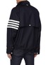 Back View - Click To Enlarge - THOM BROWNE  - Double front zipper raglan jacket