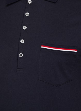  - THOM BROWNE - Tricolour Stripe Polo Shirt