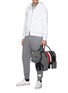 Figure View - Click To Enlarge - THOM BROWNE  - Tricolour Trim Patch Pocket Cotton Jersey Polo Shirt