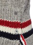 - THOM BROWNE - Tricolour Stripe Hem Cable Sweater