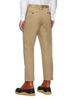 THOM BROWNE | Logo Tab Cotton Twill Chino Pants | Men | Lane