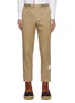 Main View - Click To Enlarge - THOM BROWNE - Logo Tab Cotton Twill Chino Pants