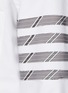  - THOM BROWNE - Four Bar Stripe Armband Silk Cotton Blend Oxford Shirt