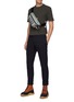 Figure View - Click To Enlarge - THOM BROWNE  - Side Four Bar Detail Cotton T-shirt