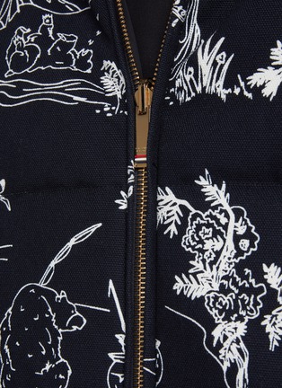  - THOM BROWNE  - Reversible Bear Graphic Print Cotton Puffer Jacket