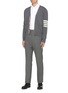 Figure View - Click To Enlarge - THOM BROWNE - Classic 4-bar Wool Cardigan