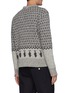 Back View - Click To Enlarge - THOM BROWNE  - Bear Graphic Fair Isle Jacquard Knit wool blend Crewneck Jumper