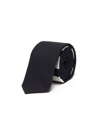 Main View - Click To Enlarge - THOM BROWNE  - Classic Four Bar Plain Weave Wool Tie