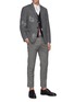 Figure View - Click To Enlarge - THOM BROWNE  - Bear And Salmon Graphic Intarsia V-Neck Cardigan