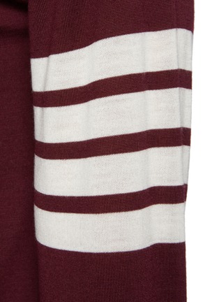  - THOM BROWNE - Four Bar Stripe Merino Wool Crewneck Sweater