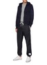 Figure View - Click To Enlarge - THOM BROWNE  - Contrast Side Stripe Flyweight Tech Jogger Pants