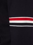  - THOM BROWNE  - Tricolour Stripe Detail V-neck Cotton Cardigan