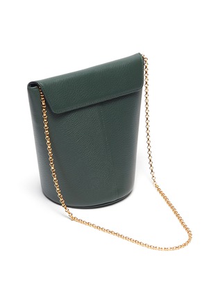Detail View - Click To Enlarge - TSATSAS - OLIVE' Leather Bucket Bag