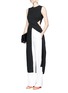 Figure View - Click To Enlarge - ROKSANDA - 'Valda' cutout waist silk empire dress