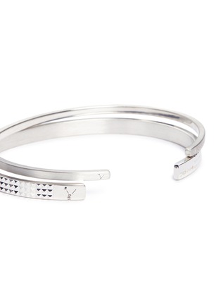 Detail View - Click To Enlarge - LE GRAMME - Variation Slick' 13g and 7g sterling silver cuff set
