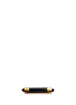 Figure View - Click To Enlarge - W. BRITT - 'Bar' inset onyx 18k gold ring